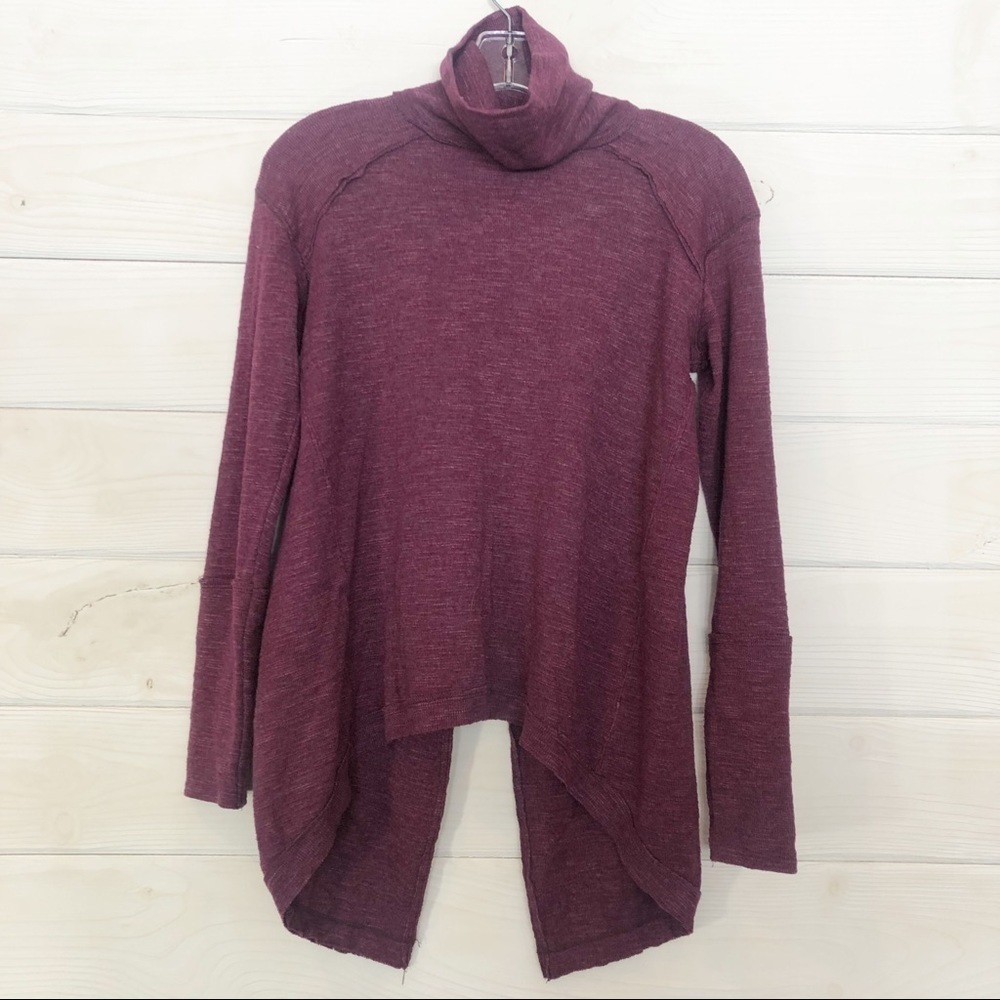 We The Free Maroon Turtleneck Sweater